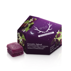 WYLD Boysenberry 1:1:1 CBD:CBN + Indica Enhanced Gummies | 100mg